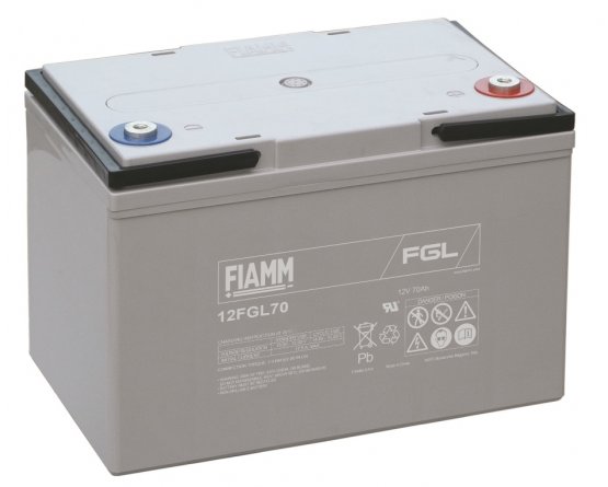 12V/70Ah FIAMM 10 Years VRLA battery 12FGL70