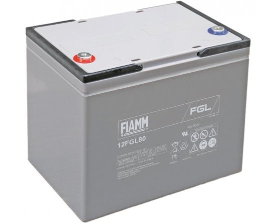 12V/80Ah FIAMM 10 Years VRLA battery 12FGL80