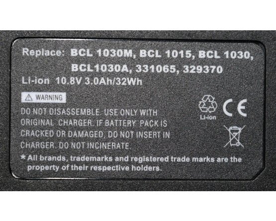 Hitachi CJ 10DL battery BCL 1015 10,8v/4Ah Li-Ion
