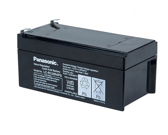 12V/3.4Ah Panasonic VRLA battery LC-R123R4P