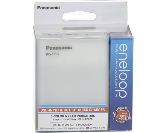 Panasonic Smart & Quick Travel charger/USB BQ-CC63E