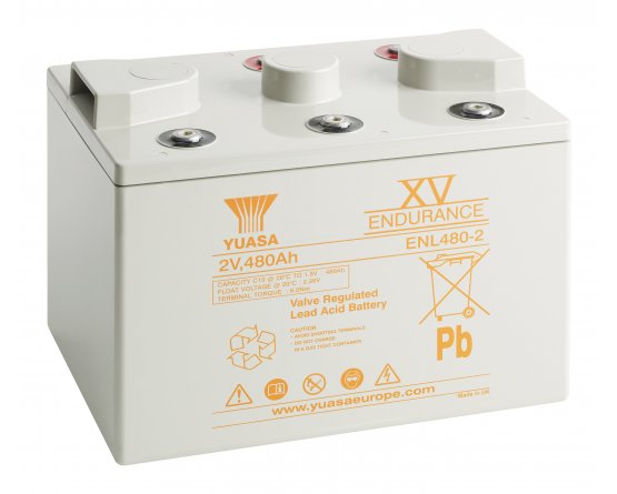 2V/518,4Ah Yuasa VRLA battery over 12 year ENL480-2
