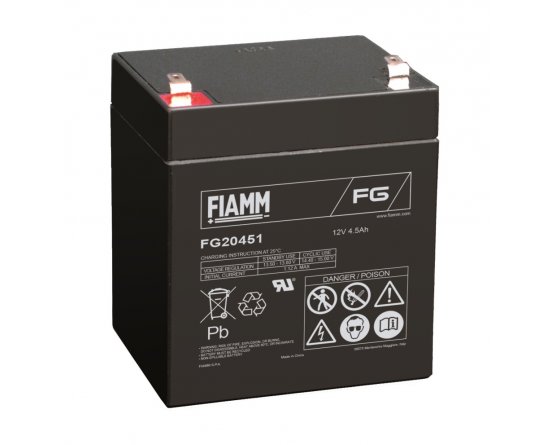 12V/4.5Ah FIAMM 5 Years VRLA battery FG20451