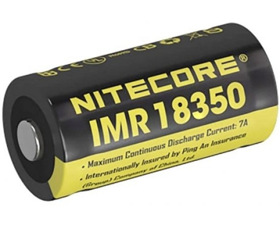 NiteCore IMR 18350 battery Lithium 3,7V/700mAh