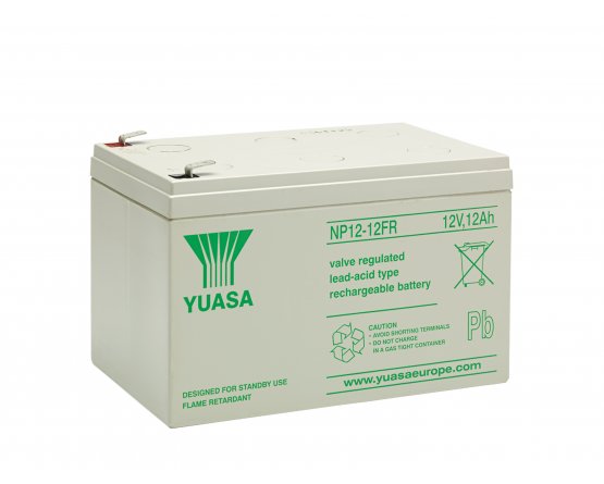 12V/12Ah Yuasa 3-5års VRLA battery NP12-12FR
