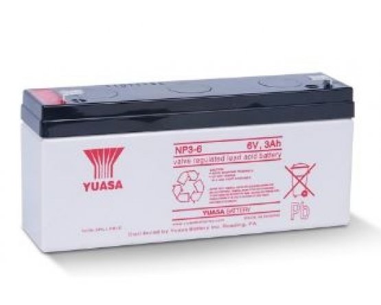 6V/3Ah Yuasa 3-5 years VRLA battery NP3-6