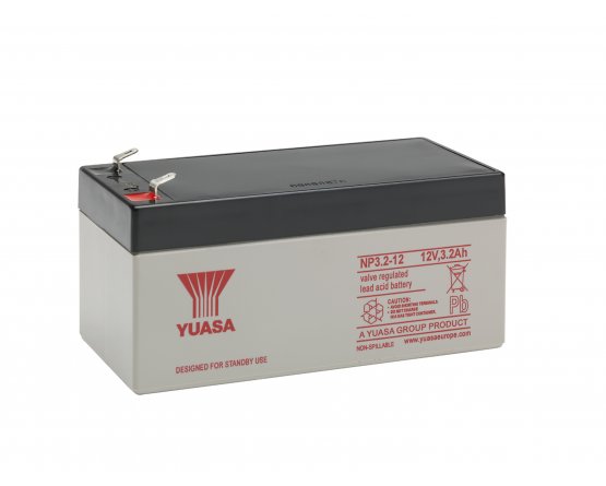 12V/3,2Ah Yuasa 3-5 years VRLA battery NP3.2-12