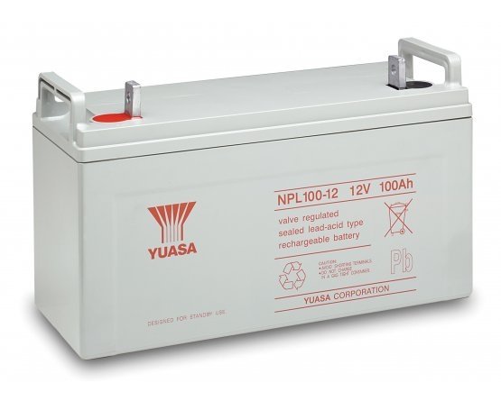 12V/100Ah Yuasa 10-12 years Blybatteri NPL100-12FR