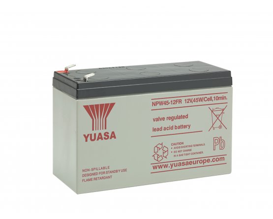 12V/8,5Ah Yuasa 3-5 years Blybatteri NPW45-12FR