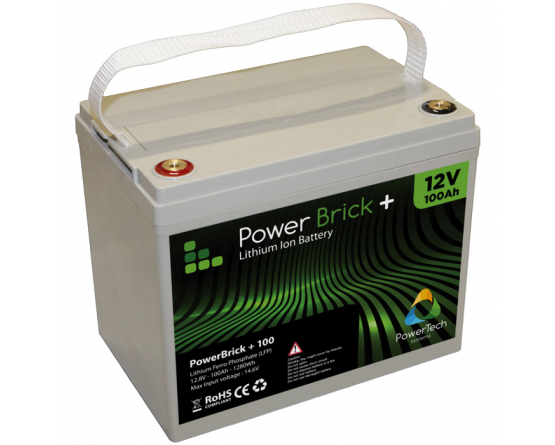 PowerBrick LiFePO4 battery 12V/100Ah