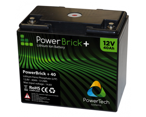 PowerBrick LiFePO4 battery 12V/40Ah