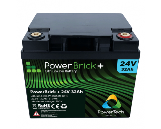 PowerBrick LiFePO4 battery 24V/32Ah