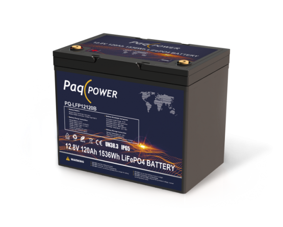 12V (12,8V) 120Ah 1536Wh LiFePO4 PaqPOWER battery