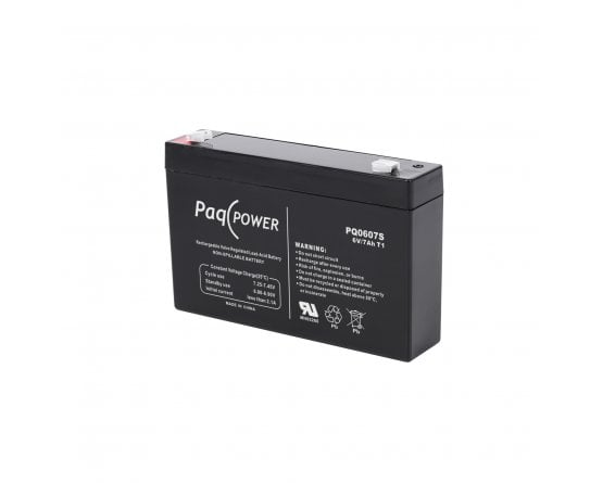 6V/7Ah PaqPOWER VRLA battery 5 years Superior