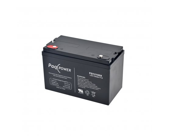12V/100Ah PaqPOWER VRLA battery 10 years Extended