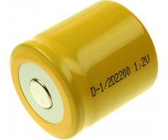 D-1/2D2200 1,2V Ni-Cd battery flad top