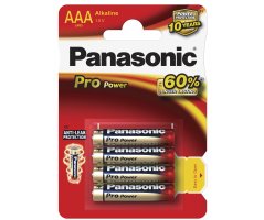 AAA/LR03 Pro Power Panasonic Alkaline 4-blisterpak