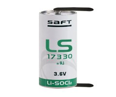 Saft Lithium battery LS-17330 size 2/3A - U-Flige