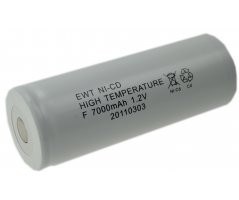 NiCd 3/2D battery1,2V 7000mAh flat top High temp.