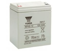 12V/5Ah Yuasa 3-5 years Blybatteri NPH5-12