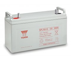 12V/100Ah Yuasa 10-12 years Blybatteri NPL100-12