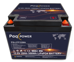 12V (12,8V) 28Ah 358Wh LiFePO4 PaqPOWER battery