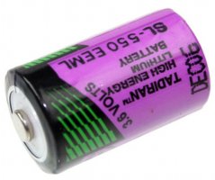 Size 1/2AA Tadiran 3,6V Lithium battery