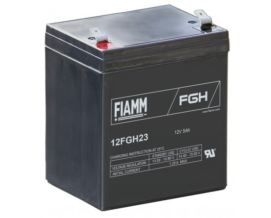 12V/5Ah FIAMM 5 Years High Rate VRLA battery 12FGH23