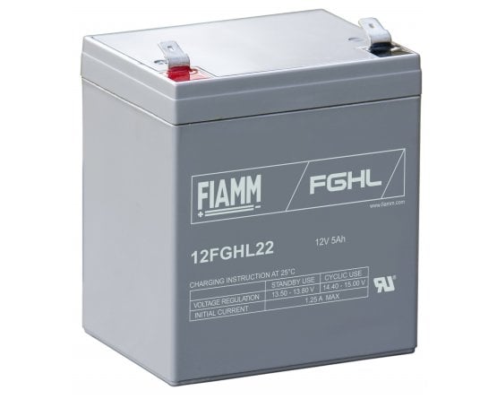 12V/5Ah FIAMM 10 Years High Rate VRLA battery 12FGHL22