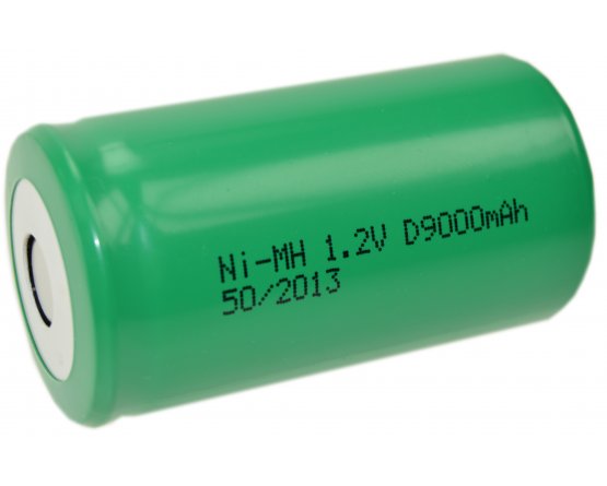 NiMH SIZE-D battery 1,2V 9000mAh Flad top