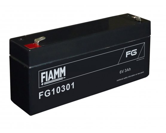 6V/3Ah FIAMM 5 Years VRLA battery FG10301
