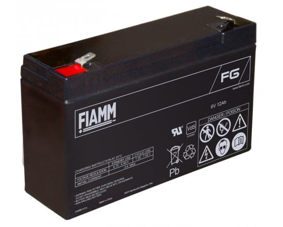 6V/12Ah FIAMM 5 Years VRLA battery FG11202