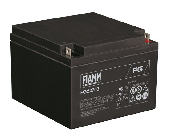 12V/27Ah FIAMM 5 Years VRLA battery FG22703