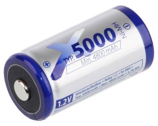 NiMH C-SIZE battery 1,2V 5000mAh High top