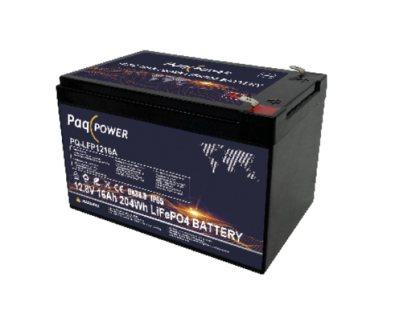 12V (12,8V) 16Ah 204Wh LiFePO4 PaqPOWER battery