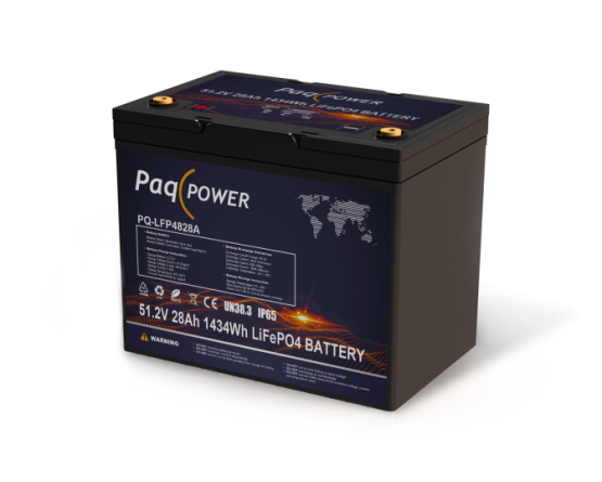 48V (51,2) 28Ah 1434Wh LiFePO4 PaqPOWER battery