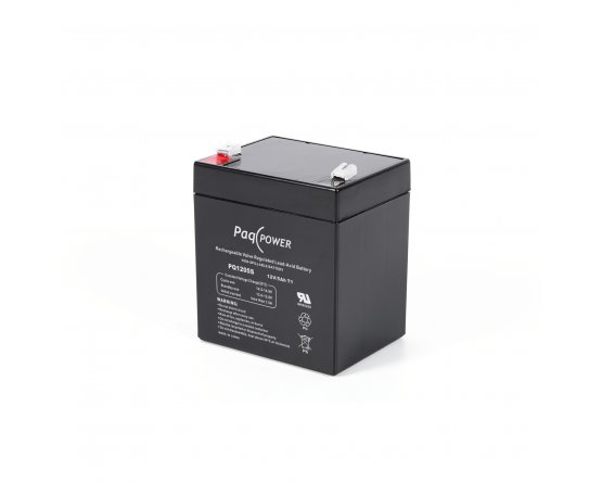 12V/5Ah PaqPOWER VRLA battery 5 years Superior