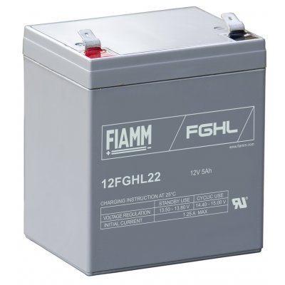 12V/5Ah FIAMM 10 Years High Rate VRLA battery 12FGHL22