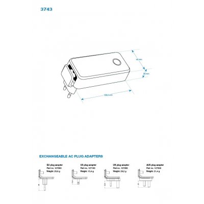 Mascot VRLA charger 3-step 1,5A/90-264VAC