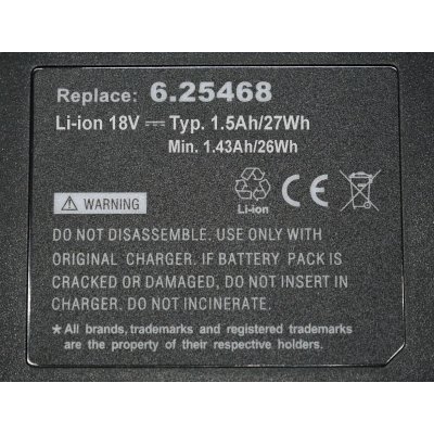 Metabo ASE 18 LTX battery 6.25468 18v/1,5Ah Li-Ion
