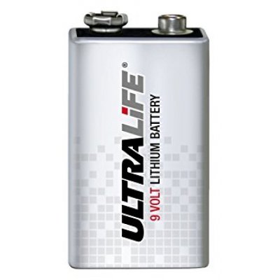 9V Lithium UltraLife primary battery