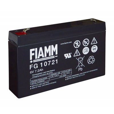 6V/7.2Ah FIAMM 5 Years VRLA battery FG10721