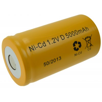 NiCd D-SIZE battery 1,2V 5000mAh flat top