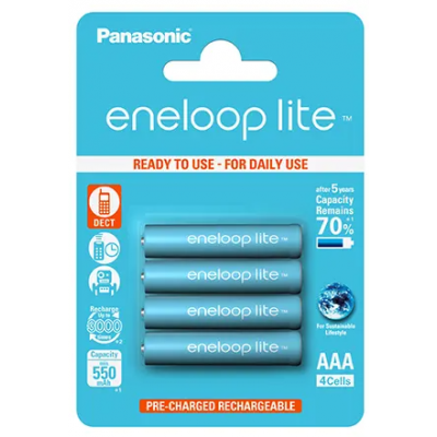 AAA/Panasonic eneloop lite rechargeable/4BP