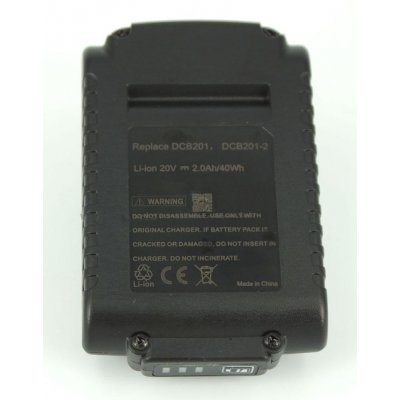 Dewalt DCS381 batteri DCB201 20V/2,0Ah