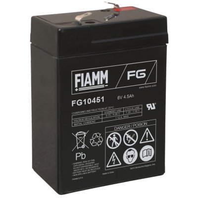 6V/4,5Ah FIAMM 5 Years VRLA battery FG10451