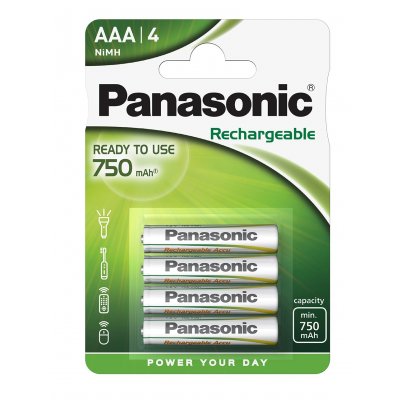 AAA/P03E Panasonic genopladelig 750mAh