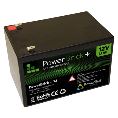 PowerBrick LiFePO4 battery 12V/12Ah