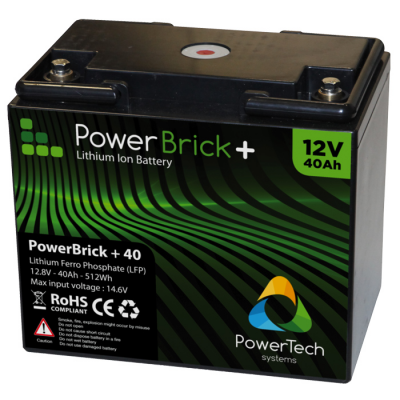 PowerBrick LiFePO4 battery 12V/40Ah