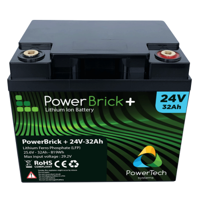 PowerBrick LiFePO4 battery 24V/32Ah